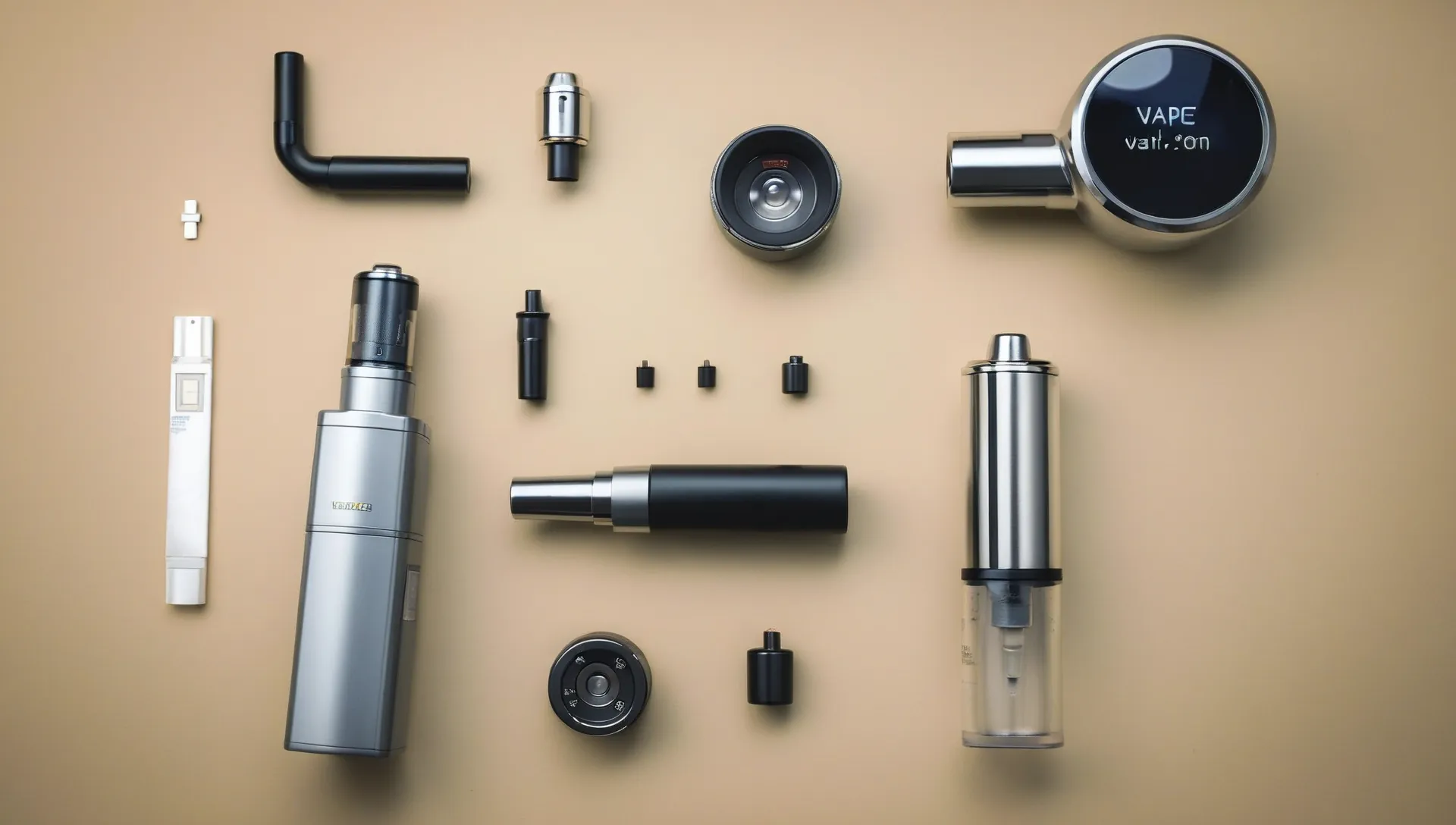 Beginner's vaping guide diagram showing basic components of a vaping device